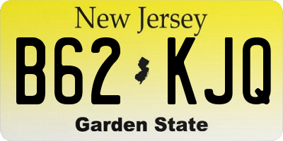 NJ license plate B62KJQ