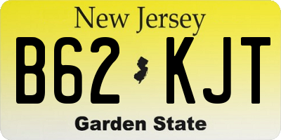 NJ license plate B62KJT
