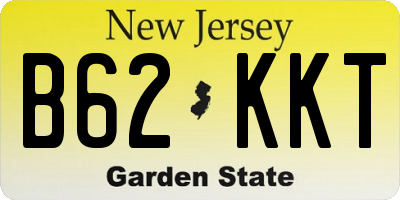 NJ license plate B62KKT