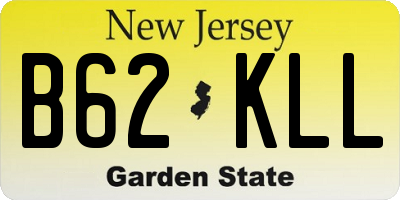 NJ license plate B62KLL