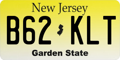 NJ license plate B62KLT