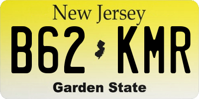 NJ license plate B62KMR