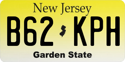 NJ license plate B62KPH