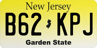 NJ license plate B62KPJ