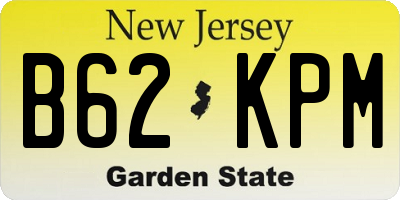 NJ license plate B62KPM