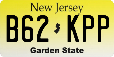 NJ license plate B62KPP