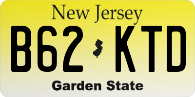 NJ license plate B62KTD