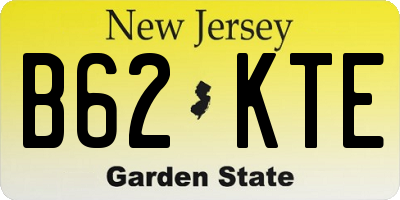 NJ license plate B62KTE