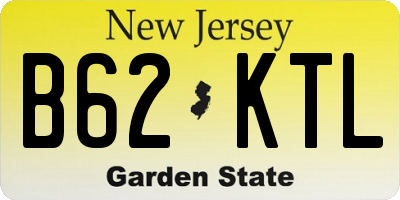 NJ license plate B62KTL