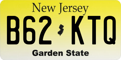 NJ license plate B62KTQ