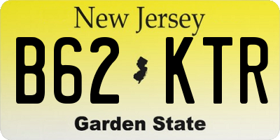 NJ license plate B62KTR