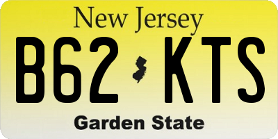 NJ license plate B62KTS