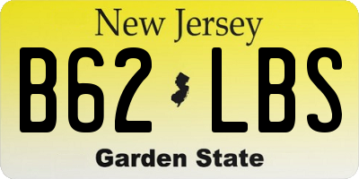 NJ license plate B62LBS
