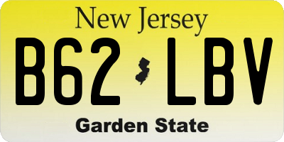 NJ license plate B62LBV