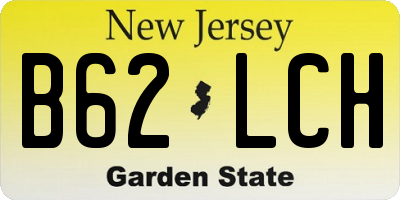 NJ license plate B62LCH