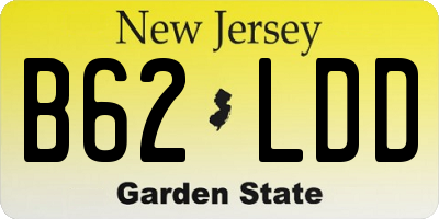 NJ license plate B62LDD