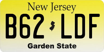 NJ license plate B62LDF