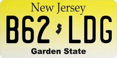 NJ license plate B62LDG