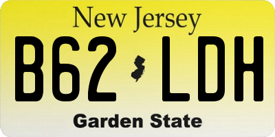 NJ license plate B62LDH