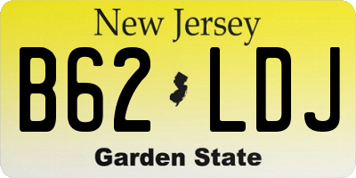 NJ license plate B62LDJ