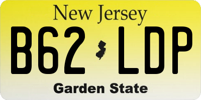 NJ license plate B62LDP