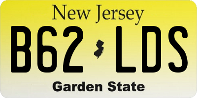 NJ license plate B62LDS