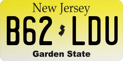 NJ license plate B62LDU