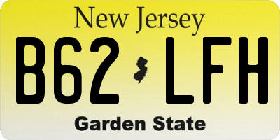 NJ license plate B62LFH