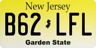 NJ license plate B62LFL