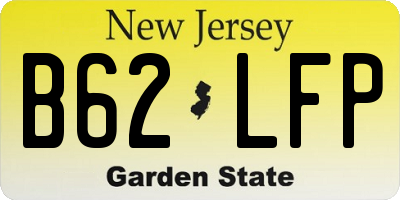 NJ license plate B62LFP