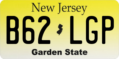 NJ license plate B62LGP