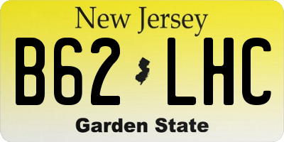 NJ license plate B62LHC
