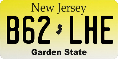 NJ license plate B62LHE