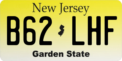 NJ license plate B62LHF