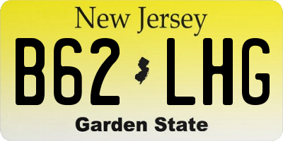 NJ license plate B62LHG