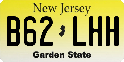 NJ license plate B62LHH