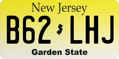 NJ license plate B62LHJ