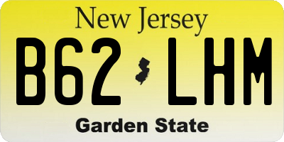 NJ license plate B62LHM