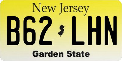NJ license plate B62LHN