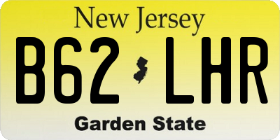 NJ license plate B62LHR