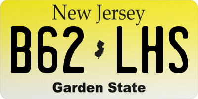 NJ license plate B62LHS