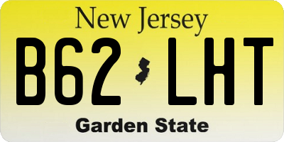 NJ license plate B62LHT