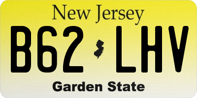 NJ license plate B62LHV
