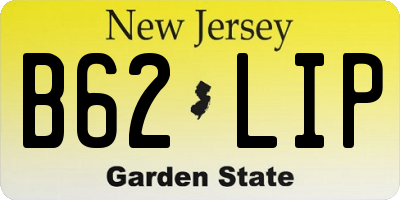 NJ license plate B62LIP