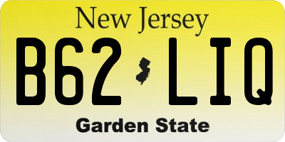 NJ license plate B62LIQ