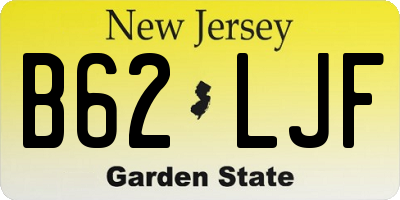 NJ license plate B62LJF