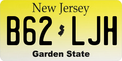 NJ license plate B62LJH