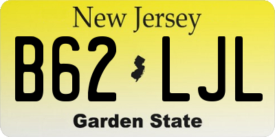 NJ license plate B62LJL