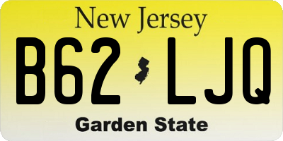 NJ license plate B62LJQ