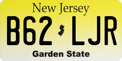 NJ license plate B62LJR